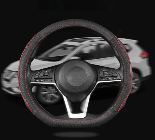 Чехол для руля первый слой кожа ручная швейная ручка Nissan X trail T32 2017