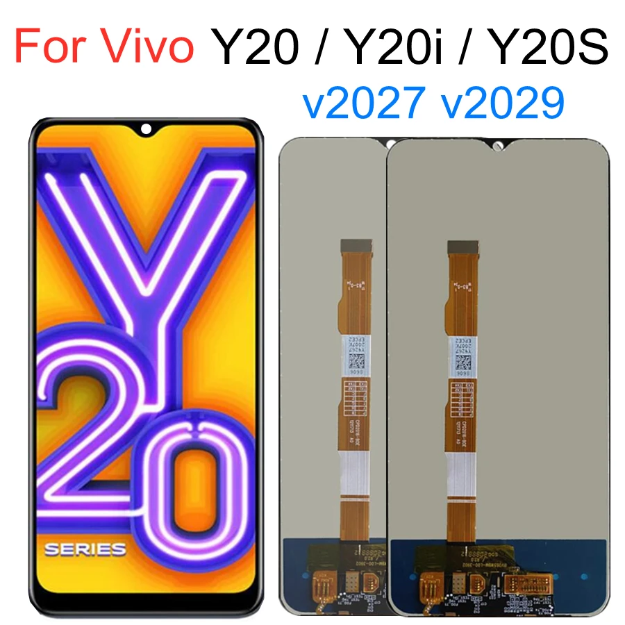 

For Vivo Y20 2020 2021 Y20i Y20S 2020 v2027 v2029 Touch 6.51" LCD Display Touch Panel Digiziter Assembly Replacement