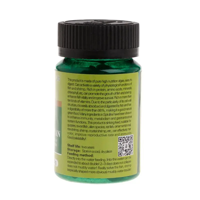 1 бутылка рыбьей еды аквариум тропические рыбки водоросли Спирулина таблетки