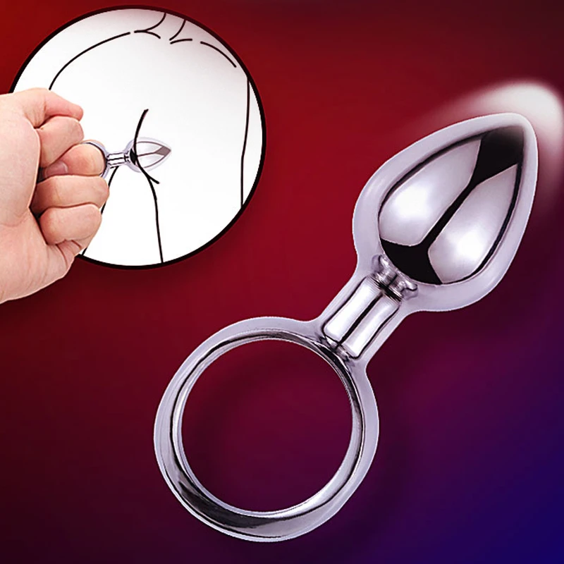 Гладкие Анальные игрушки металлические искусственные секс фаллоимитатор