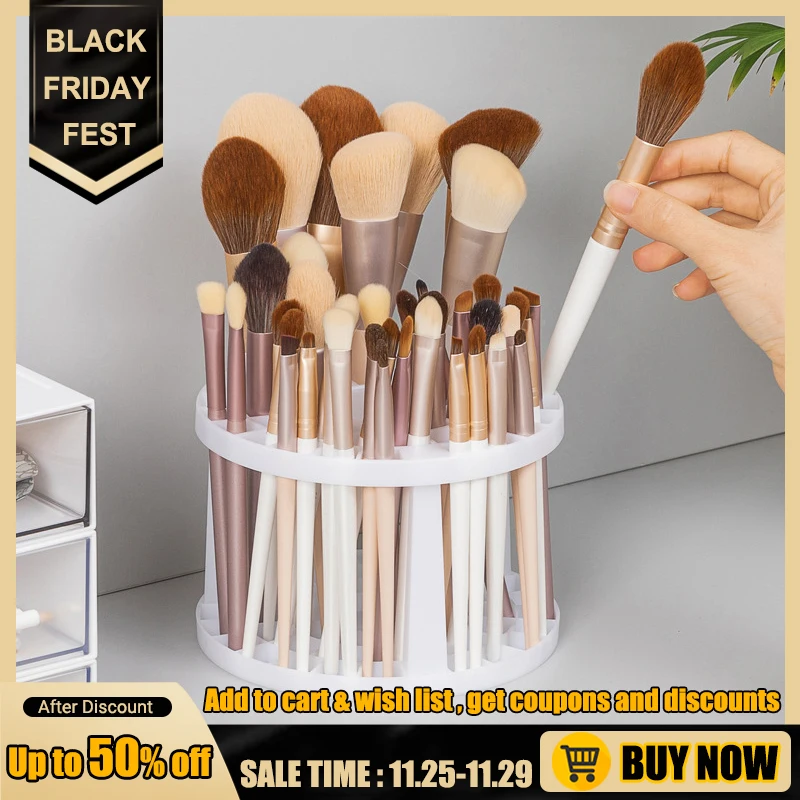 

Simple Makeup Organizers Multifunctional Sundries Storage Box Large-capacity Home Study Office Desktop Porous Pen Holder