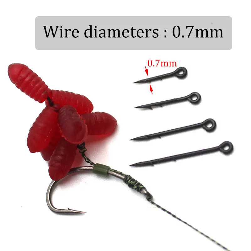 30 шт. Аксессуары для ловли карпа наживки с микро-колючими иглами приманки личинок