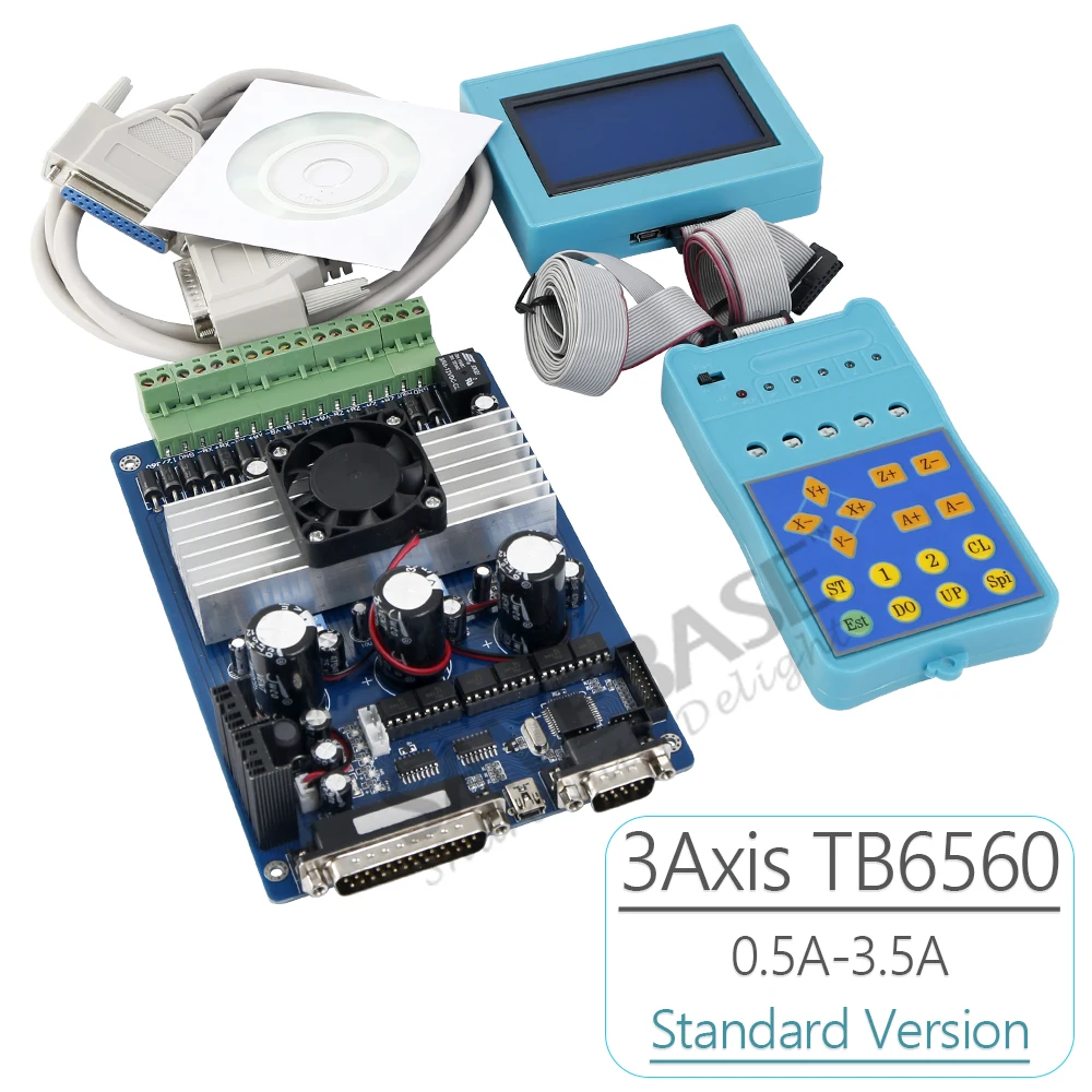 Новый 3 оси ЧПУ Драйвер Шагового Мотора TB6560 Комплект + LCD Дисплей Ручный