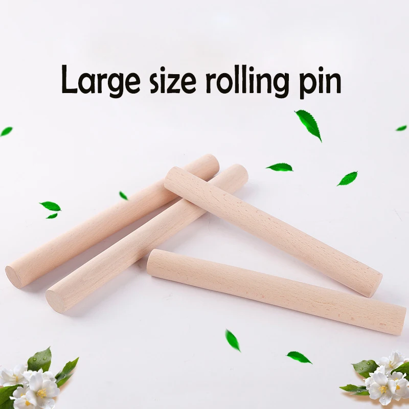 Деревянная Скалка большого размера для кухни ролик теста паста выпечки лапши