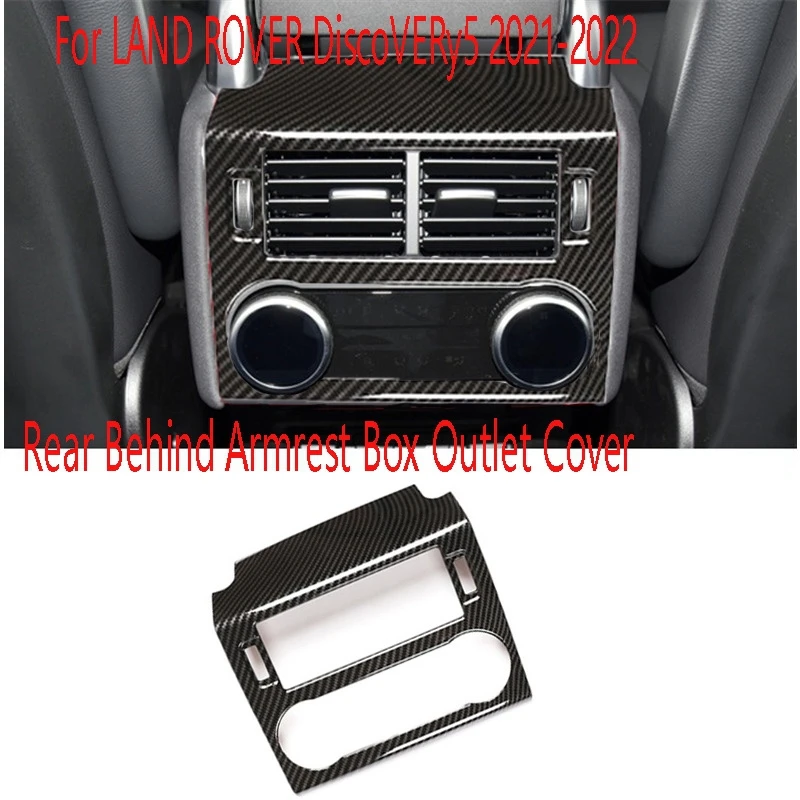 

Car Air Conditioning Cover Trim Rear Behind Armrest Box Outlet Vent Frame Decoration for Land Rover Discovery5 2021-2022