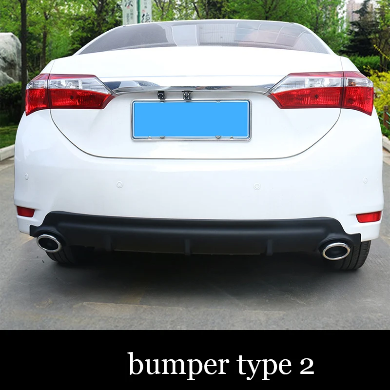 

lsrtw2017 abs car rear bumper for toyota corolla 2013 2014 2015 2016 2017 2018 E170