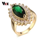 Vnox Для женщин свадебные и Обручальные кольца большой камень Кольца для женщин невесты ювелирные изделия бесплатная подарочная коробка
