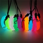 Гибкая неоновая Светодиодная лента, светящаяся неоновая лампа EL Draht Seil Rohr band, 1-5 м, 10 м