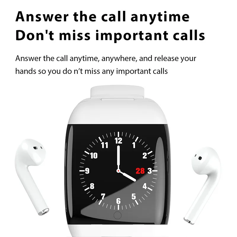 Умные часы G36 Bluetooth-наушники 2 в 1 для мужчин и женщин BT звонки Siri частота