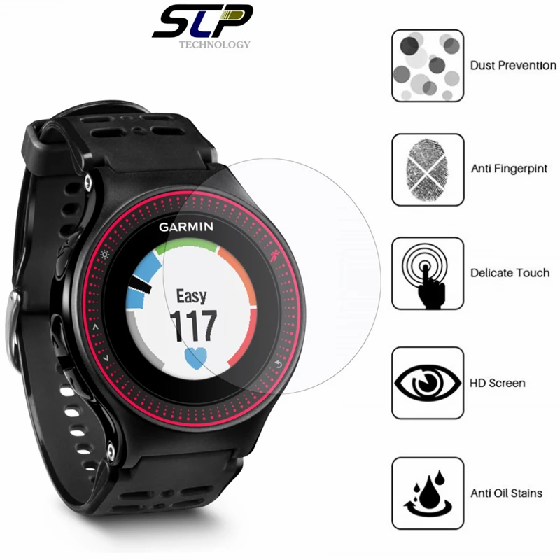 

3 Pcs Smart Watch Screen Protector Guard Cover Shield For Garmin ForeRunner 225 HD Anti-scratch electrostatic PET Soft Films