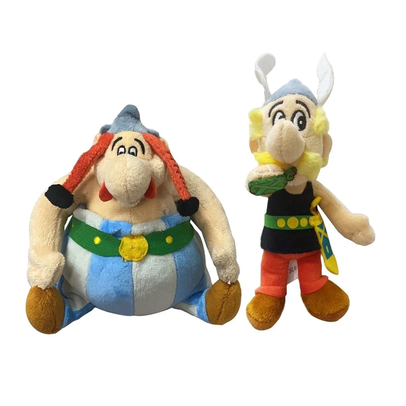 Juguete de peluche cl&aacute;sico de Francia para ni&ntilde;os, juguete de felpa de Asterix Obelix, de dibujos animados, 18cm, 1 ud.-2