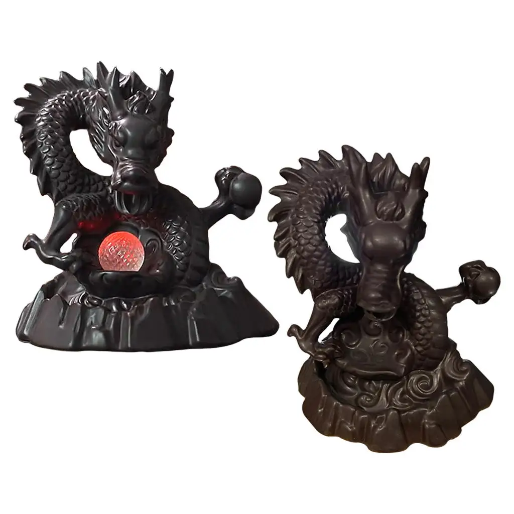 

Handmade Incense Burner Smoke Backflow Dragon Cones Sticks Censer Waterfall Ceramic Aromatherapy Yoga Home Decor Meditation