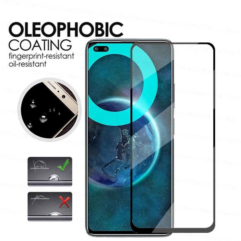 Cristal adhesivo completo 2.5D para Infinix Zero 8i, Protector de pantalla de vidrio templado para Infinix Zero 8i, pel&iacute;cula protectora para Infinix Zero 8i-1