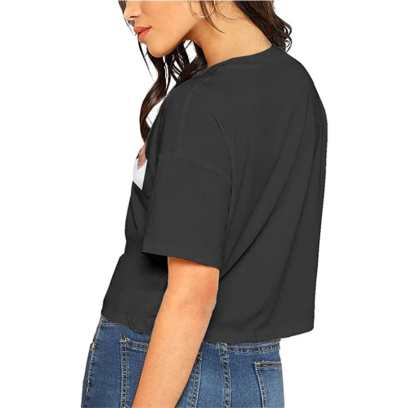 

Ladies Summer Navel T-Shirt Youth Shirt Top retro t shirt harajuku