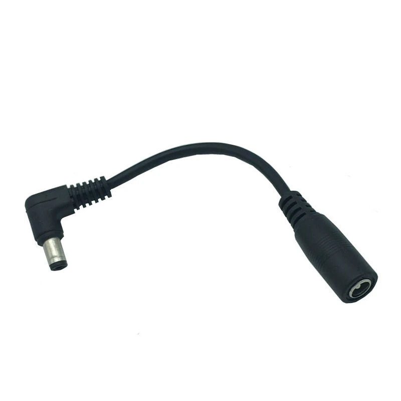 

DC 5.5 x 2.5mm Right Angle Male Dongle Connector Converter for 5.5 x 2.1mm Female DC Power Connector Short Cable 10cm 0.1m