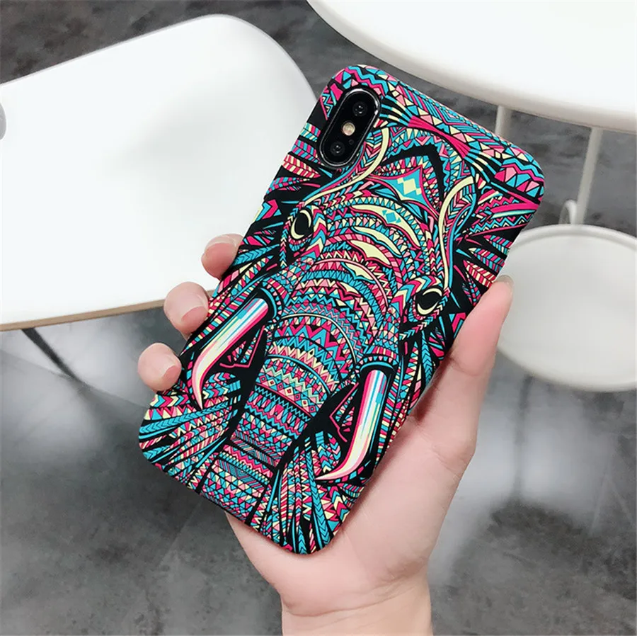 Светящийся чехол с животными для iPhone 11 Pro Max XR XS Max 6 6S 7 8 Plus X Тигр Волк слон ночной светящийся силиконовый мягкий ТПУ чехол для телефона