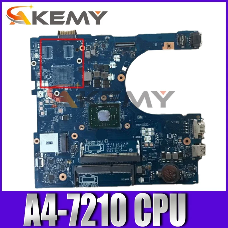 

Для DELL Inspiron 5555 A4-7210 AM7210 Материнская плата ноутбука AAL12 LA-C142P CN-0799KM 0799 км DDR3 материнская плата для ноутбука