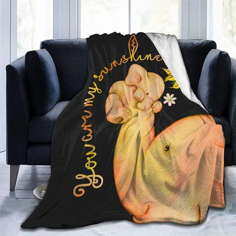 Мягкое плюшевое Фланелевое покрывало You are My Sunflower флисовое из микрофибры одеяло с