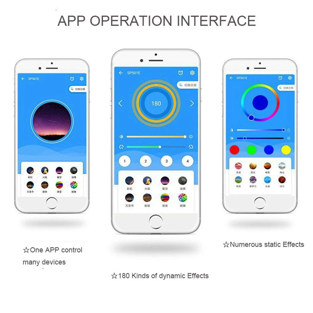 

DC5-24V Sp501e Wifi Controller Alexa Google Smart Home SPI Voice APP Control For Rgb WS2811/WS2812B/SK6812 Addressable Led Strip