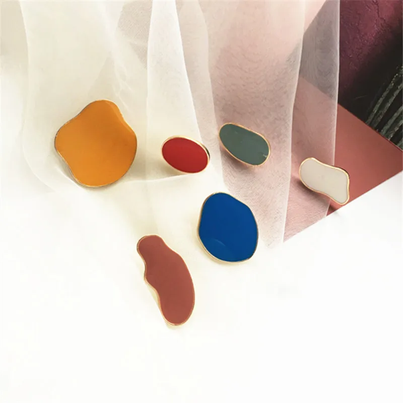 Женские Геометрические серьги гвоздики 6 шт. во французском стиле в