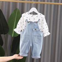 babys clothing set girls pants baby jeans tops t shirt kids overalls little girls trousers baby girl outfit set