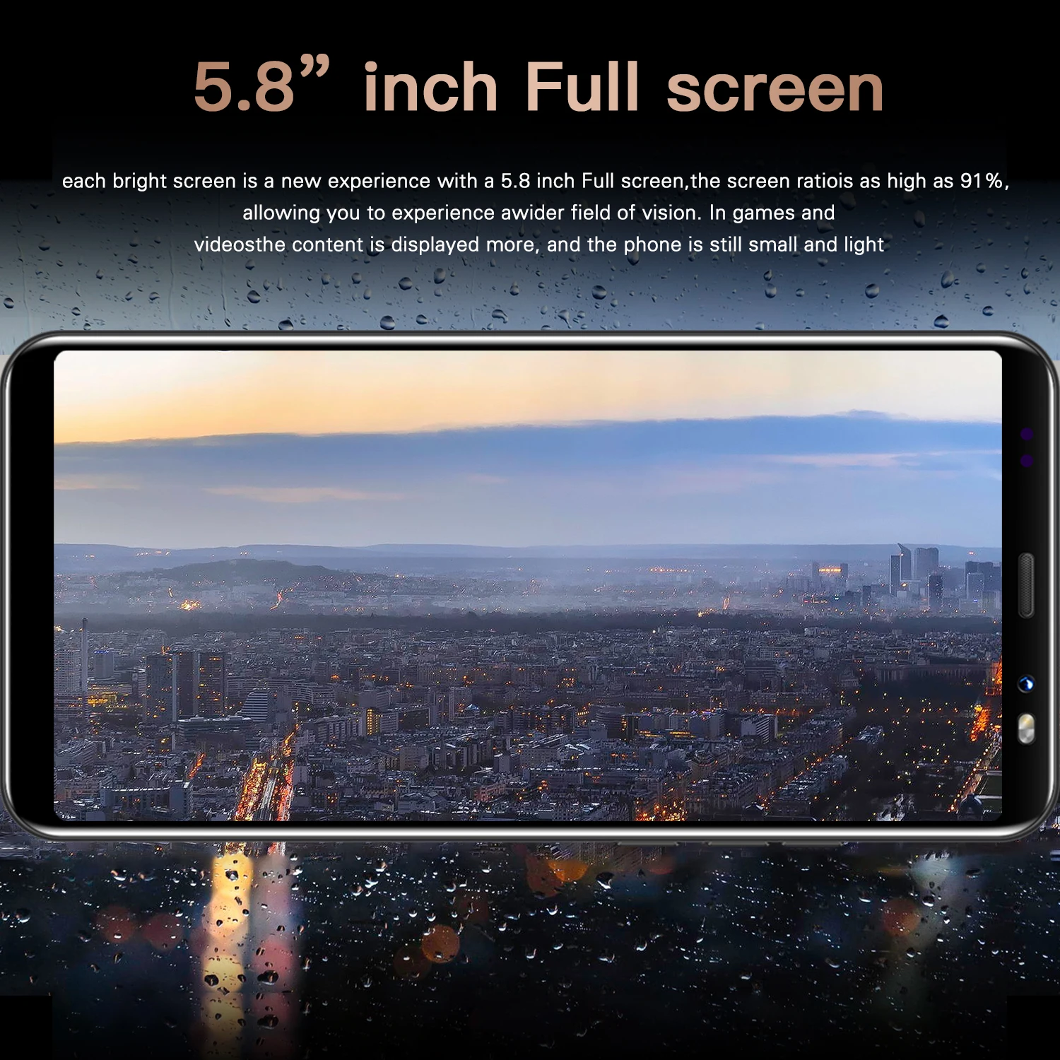 new global version cellphone y60 5 8 inch android 10 0 unlocked phone 8gb ram 128gb rom mobilephone celulares smartphone free global shipping