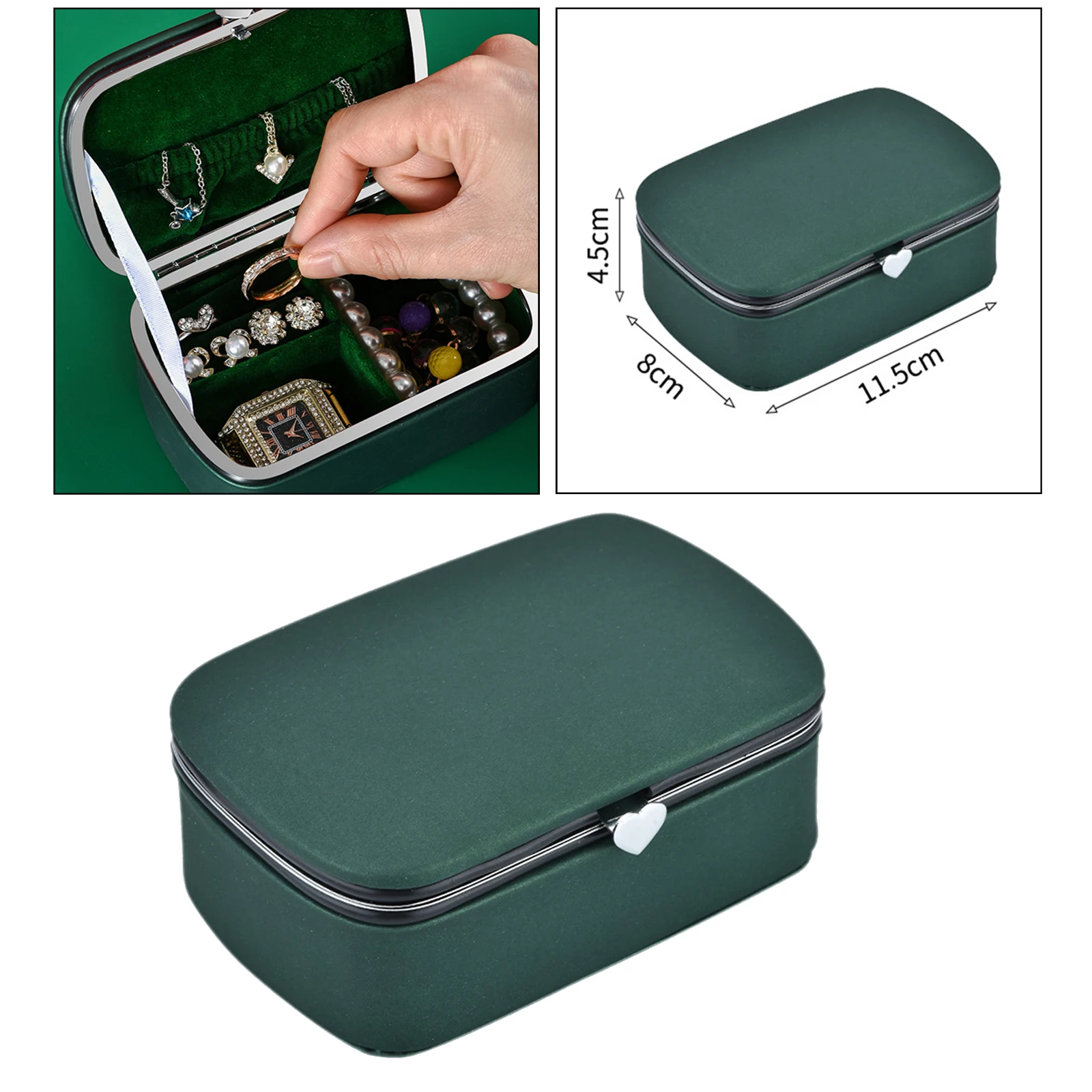 Деревянная шкатулка для украшений Цепочки и ожерелья серьги ящик хранения