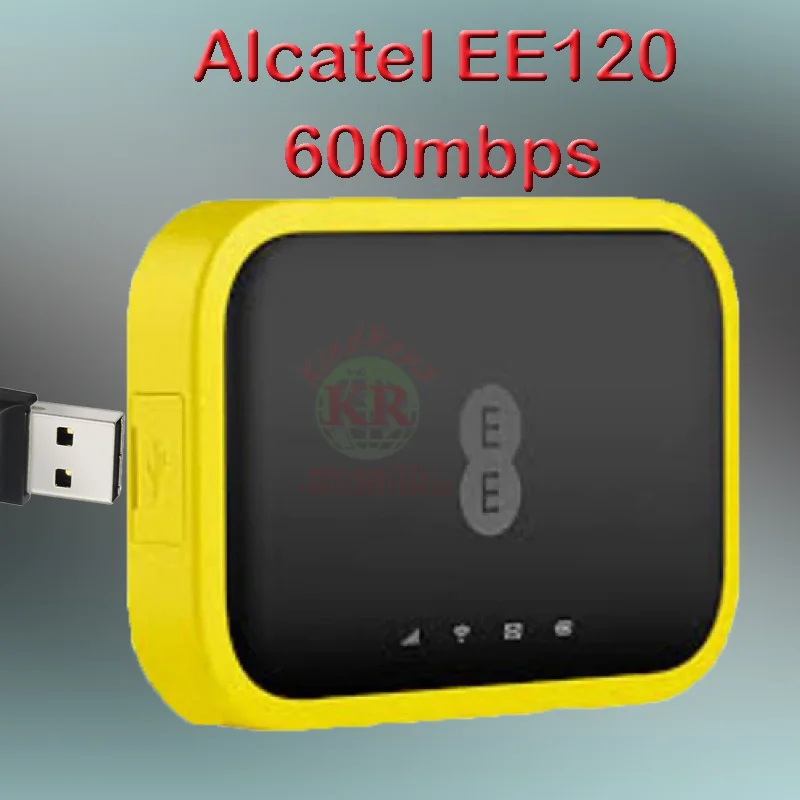 Разблокированный портативный Wi Fi роутер Alcatel EE120 4300 мАч 4g Cat12 600