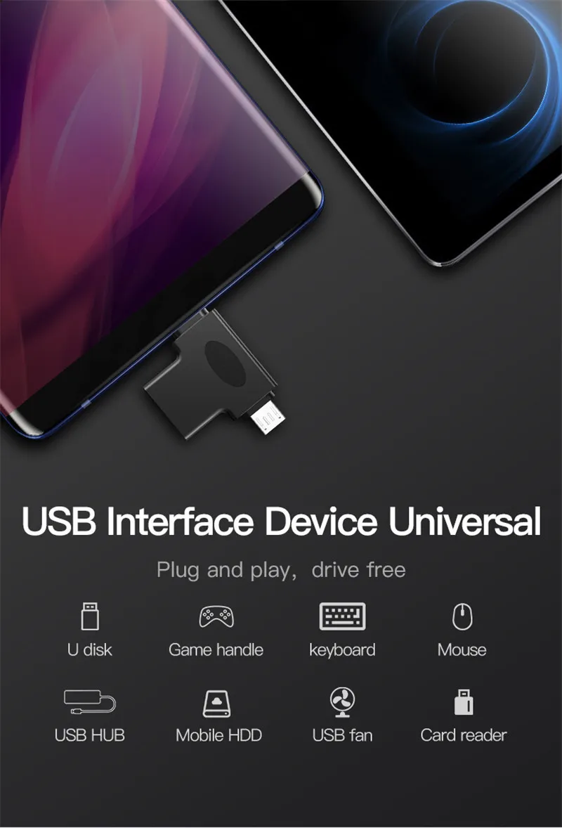 USB 3,0 type-C Mirco USB OTG адаптер USB-C и Micro USB штекер для USB3.0 Женский конвертер для Macbook Matebook SAMSUNG XIAOMI SONY