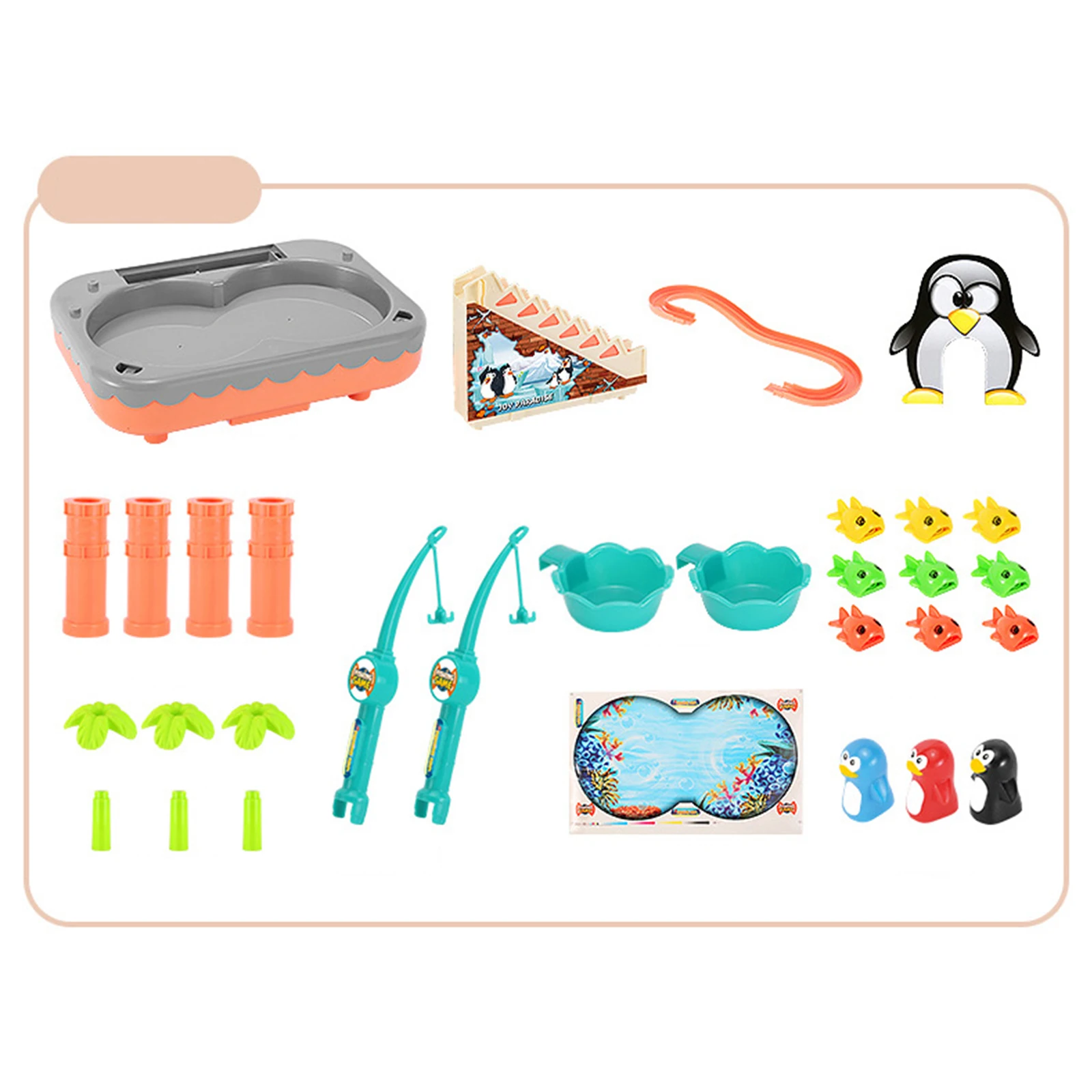 Игрушка Пингвин 2 в 1 электрический инструмент для рыбалки и скалолазания