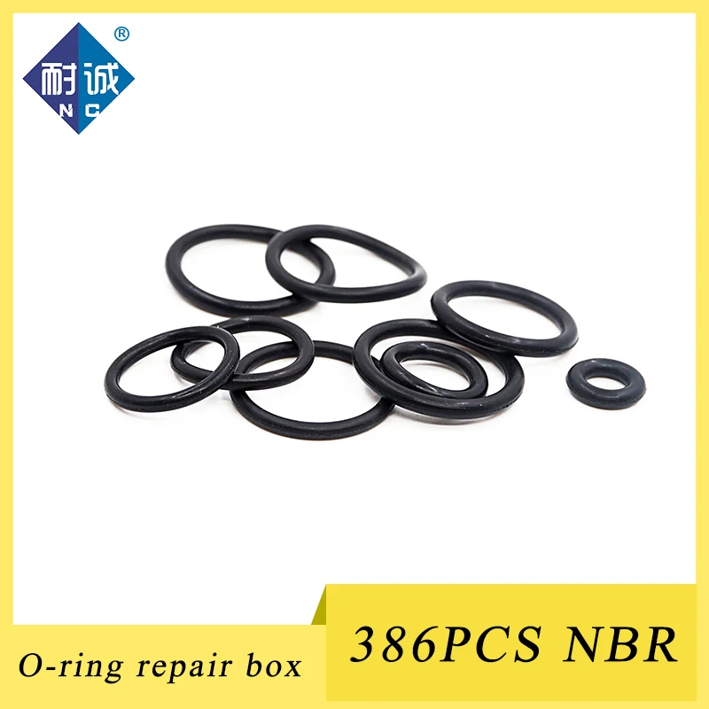 386 шт резиновое кольцо нитрильный каучук Набор 30 размеров нитрил О-образный
