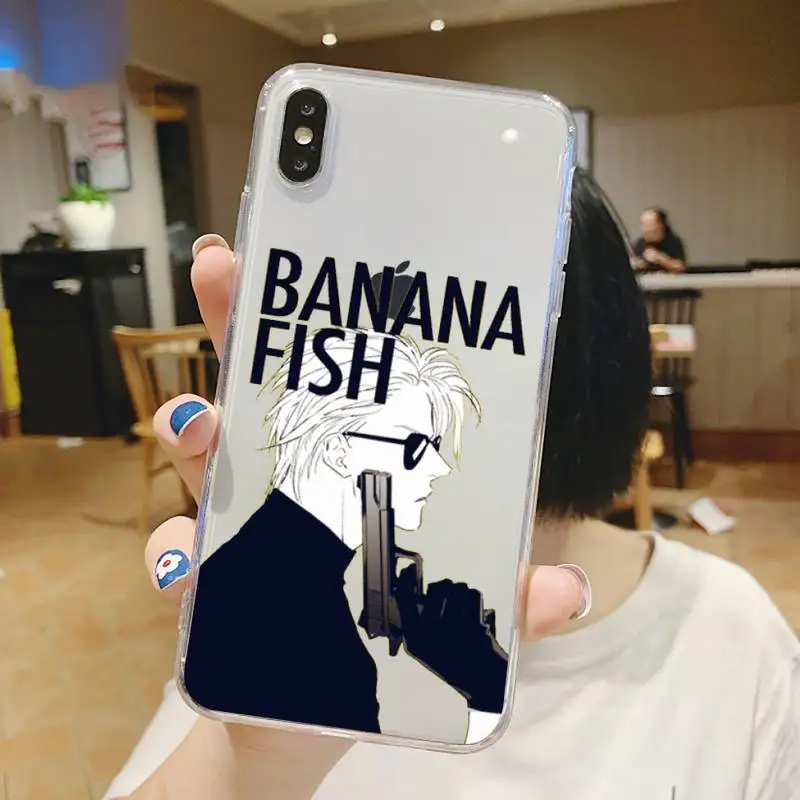 

Japanese Anime Banana Fish Phone Case Transparent soft For iphone 5 5s 5c se 6 6s 7 8 11 12 plus mini x xs xr pro max