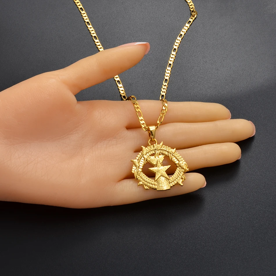 Anniyo Марианские острова кулон в форме флага Neckalces Гуам Сайпан Тиниан остров рота