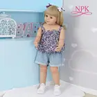 NPK 87 см оригинальный шедевр Кукла Малыш Девочка 2-3 лет реальный фотошар шарнирная полноразмерная виниловая кукла