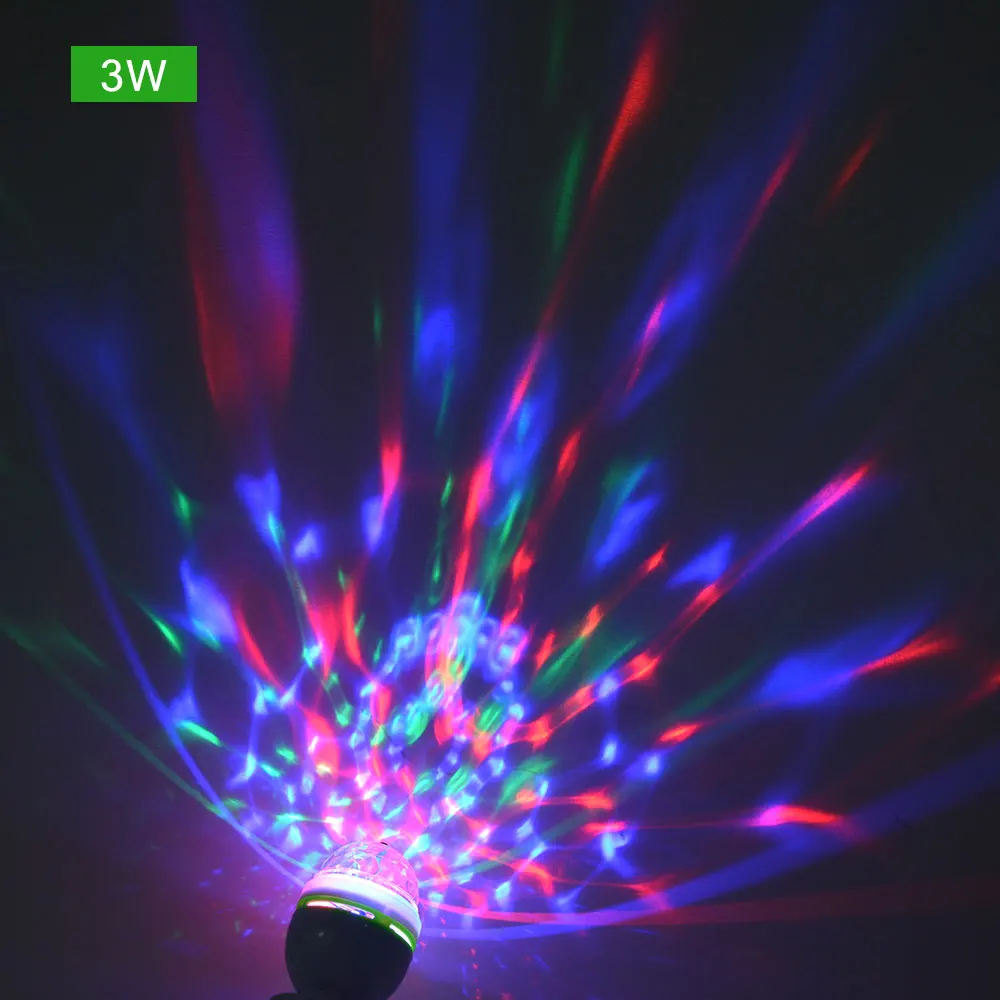 Smart Auto Rotating RGB DJ Bulb LED Stage light E27 3W 6W AC110V-220V Home Party Disco lamp Dance Entertainment Decor lighting |