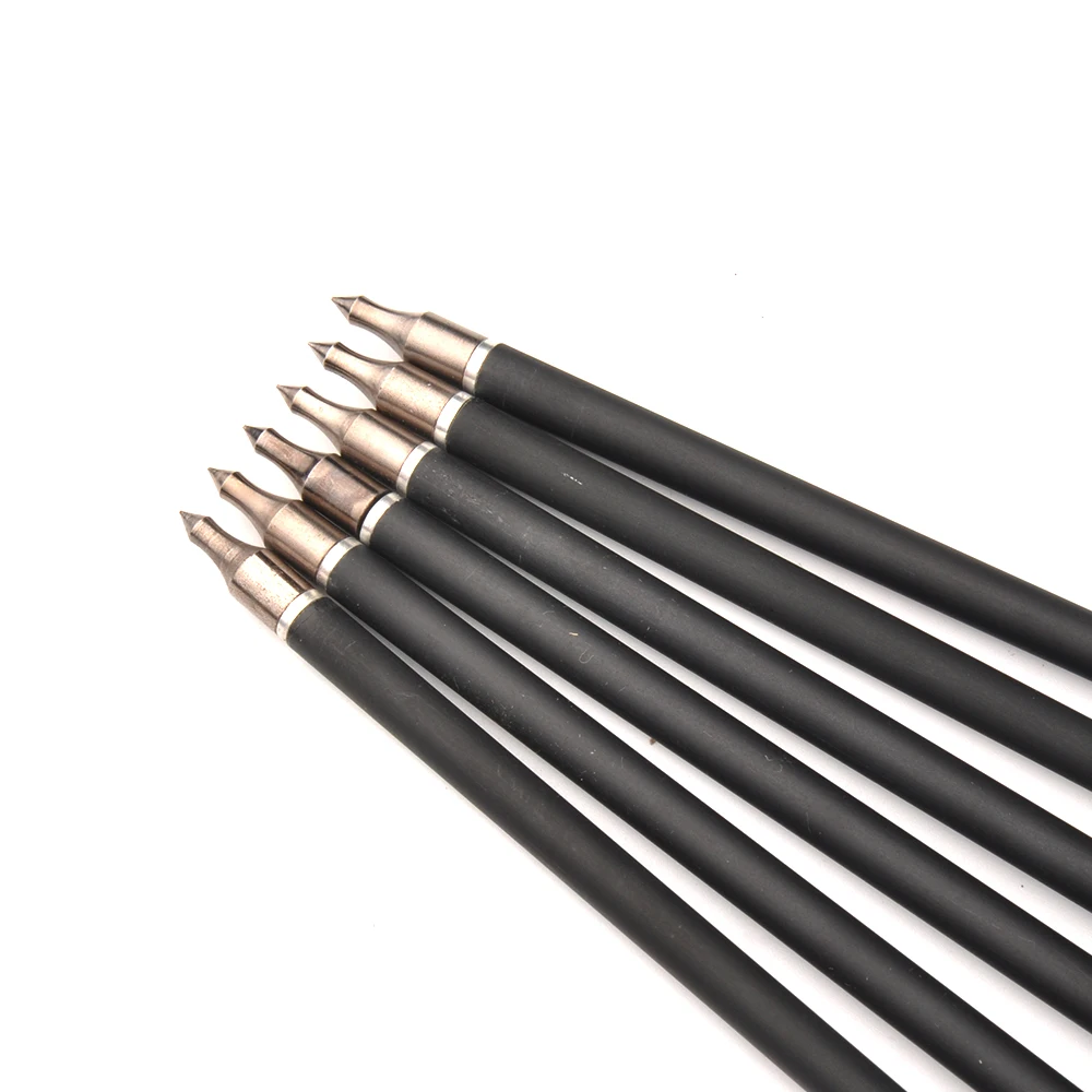 Стрелы из углеродного волокна 30 дюймов наружный диаметр 7 8 мм стержень 500 красное