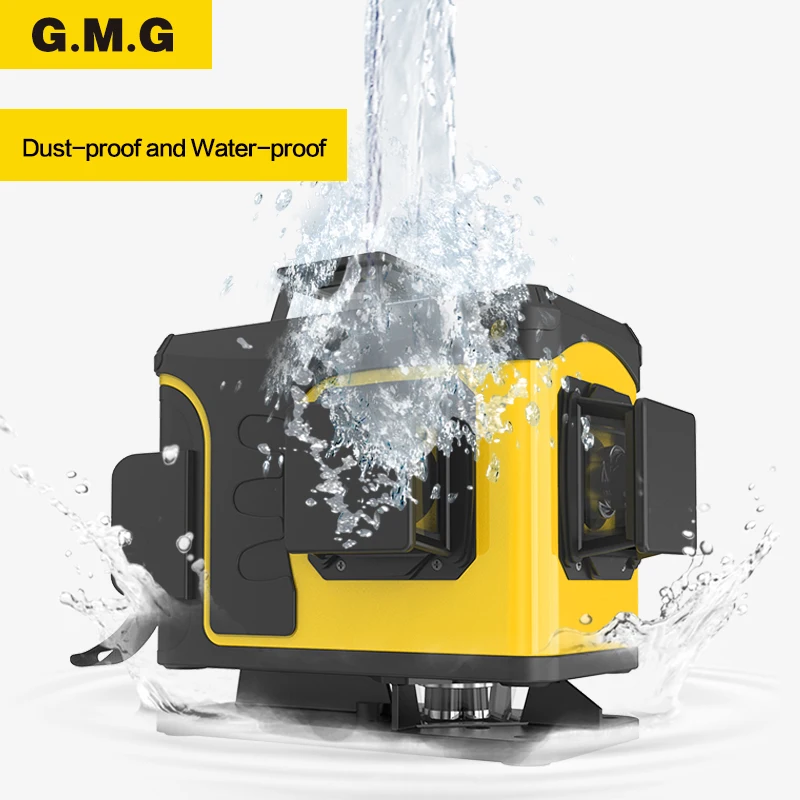 

GMG 16 Lines 4D Laser Level green line Self-Leveling 360 Horizontal And Vertical Super Powerful Laser level green Beam laser le