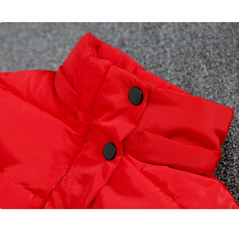 Зимняя одежда для маленьких девочек пуховики мальчиков детское пальто с мехом