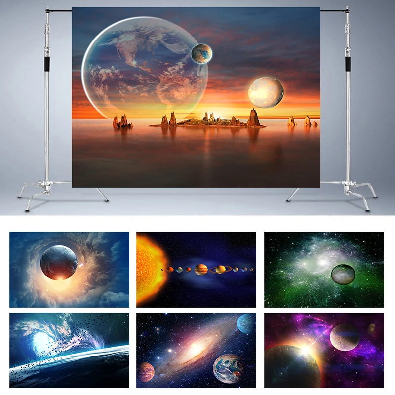 

Фотофон с изображением метеорита земли, Вселенной, космоса, звездвечерние