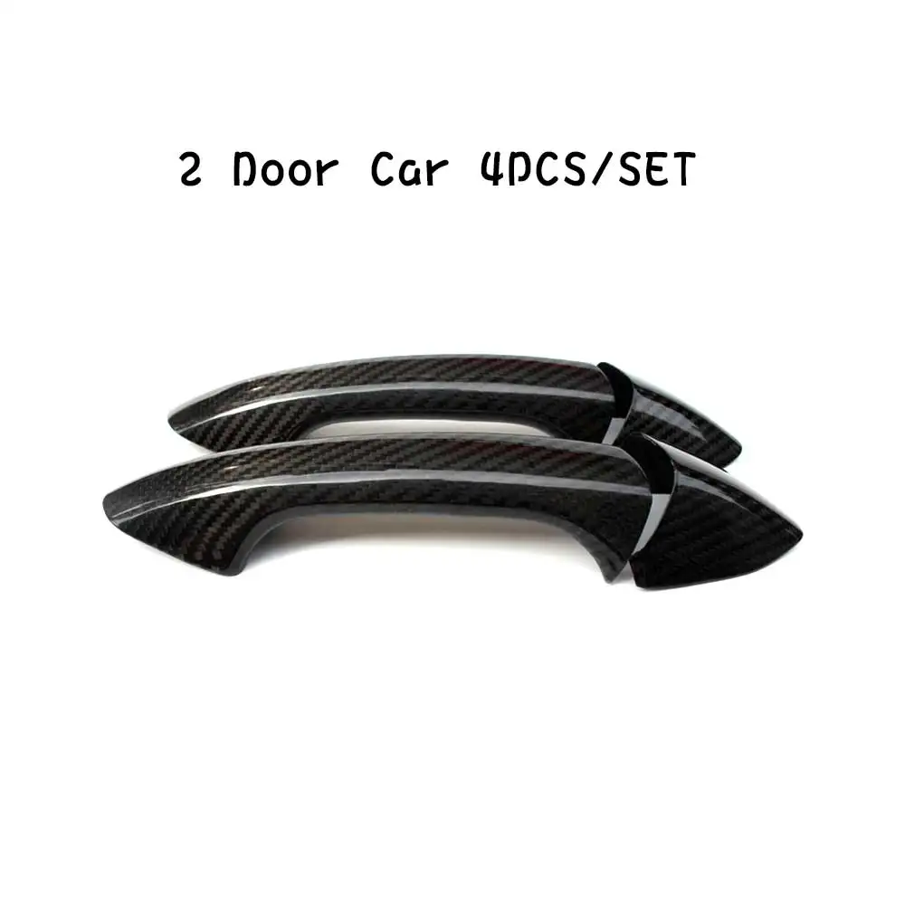 2 Door Car 4PCS For Mercedes-Benz C S E CLS Class W204 W205 C205 W207 W218 C63 E63 S63 AMG Not for G class Door Handle Cover Trim Carbon Fiber - Цвет: 2 Door Car 4PCS