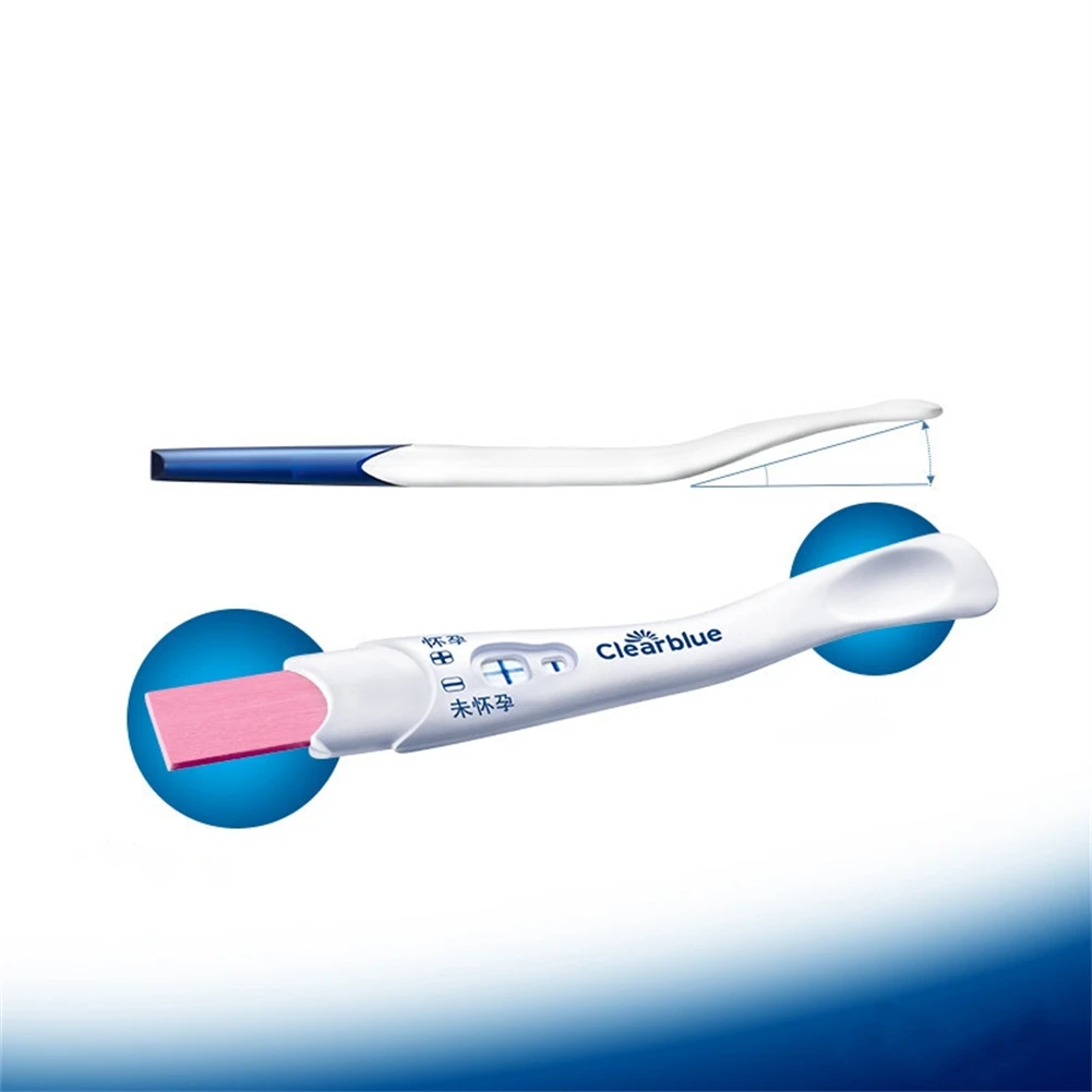 (5 Pcs Set) 2 Clearblue Rapid Pregnancy Test Stick And 3 Pieces Household PH Pergnant Urine Strip Indicator HCG Paper |