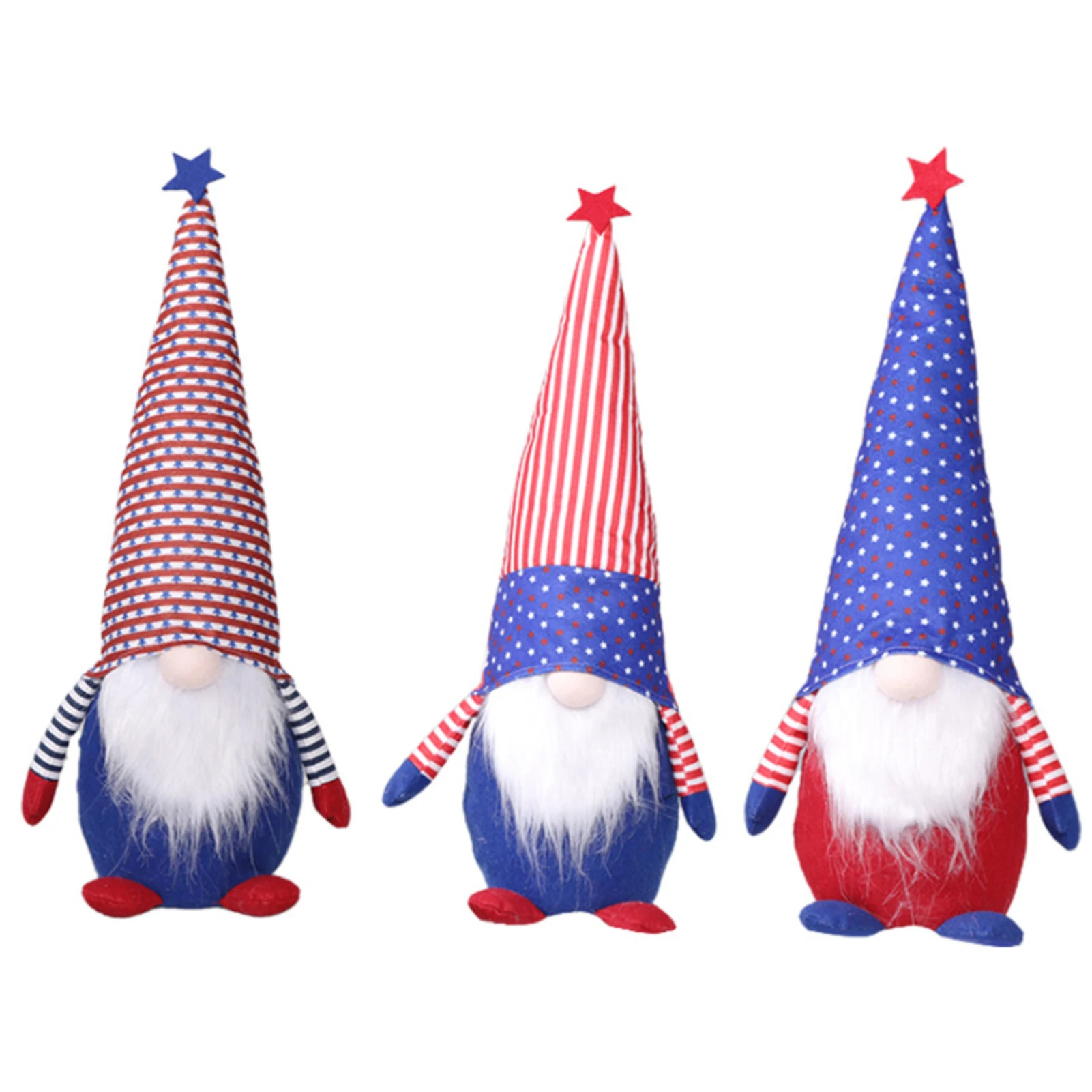 Ручная работа без лица украшение для подарков День Независимости гном кукла