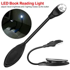 Светильник для книги светодиодный Аккумуляторный с USB, регулируемая настольная лампа с клипсой, светильник кий ночсветильник, лампа для чтения для спальни, лампа для книг