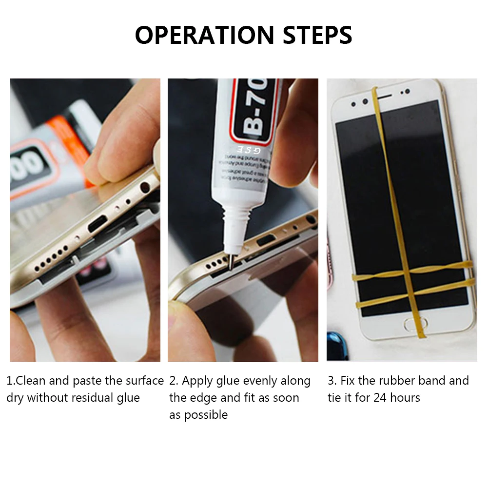 

Multi-Purpose B7000 Transparent Strong Super Glue Adhesive Suitable for DIY LCD Screen Phone Case Glass Jewelry Watch Repair