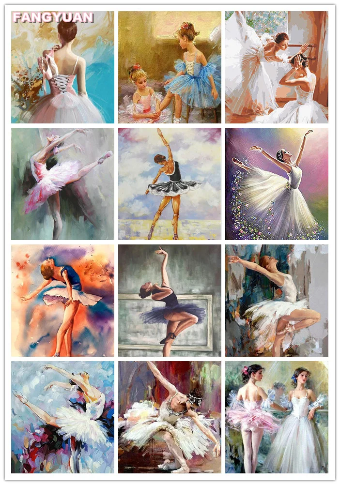 5D Diy Diamond Painting Accessories Retro Female Dancer Full Drill Diamond Mosaic Embroidery Cross Stitch Kit Picture Home Decor