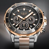 reloj 2022 lige fashion all steel waterproof mens watches wristwatch top brand luxury gold clock male sport quartz chronograph