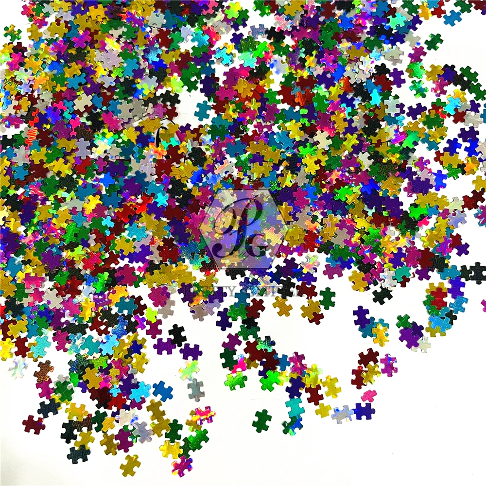 Красочные пазлы в форме пазла PrettyG 10 г блестки для смолы сделай сам искусство