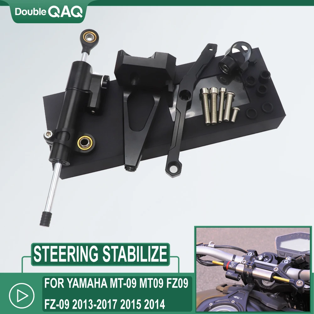 

MT-09 MT09 Motorcycle Steering Stabilize Damper Bracket Mount CNC Motorbike FOR YAMAHA MT-09 MT09 FZ09 FZ-09 2013-2017 2015 2014