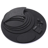 10pcs bass snare drum sound off mute silencer drumming rubber practice pad set professional