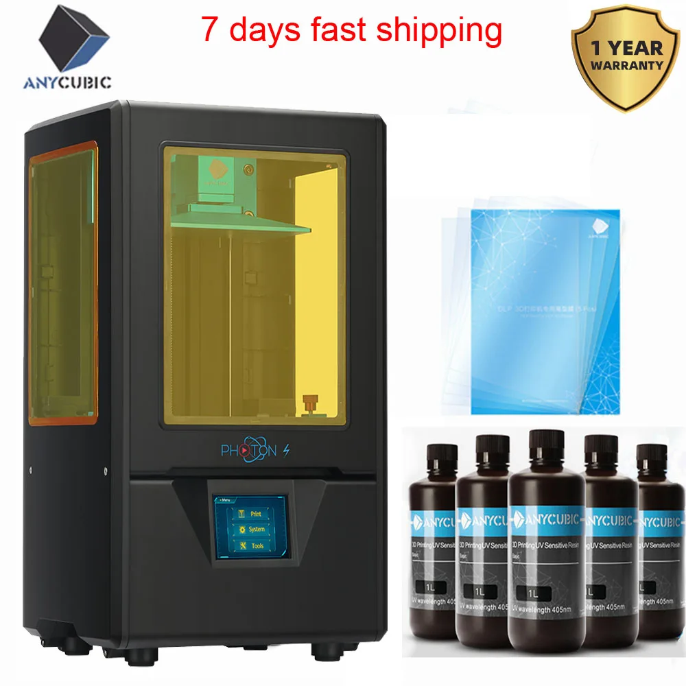 ANYCUBIC Фотон S 3d принтер смолы Sla 3d принтера Diy Kit 2K Экран UV светильник Настольный UV принтер impressora 3d impressora 3D